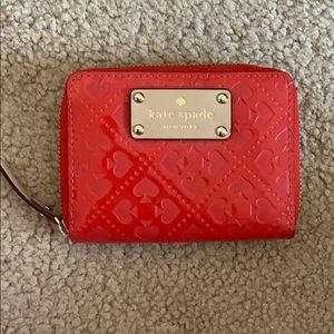 Glossy red kate spade wallet!